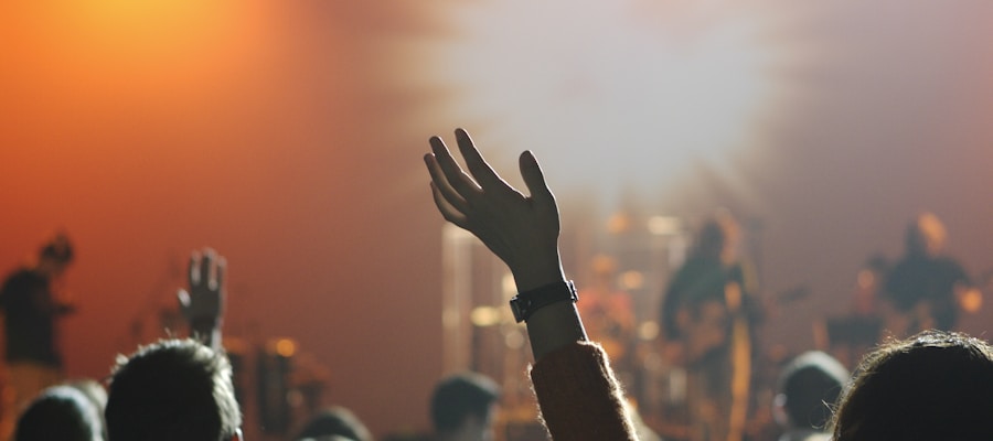 Church community gathering together